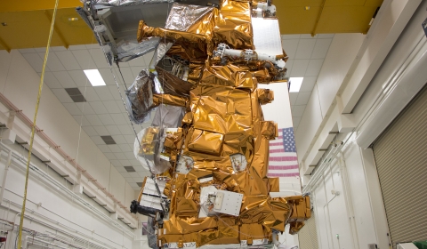 Image of JPSS-1 moved for calibration checks.