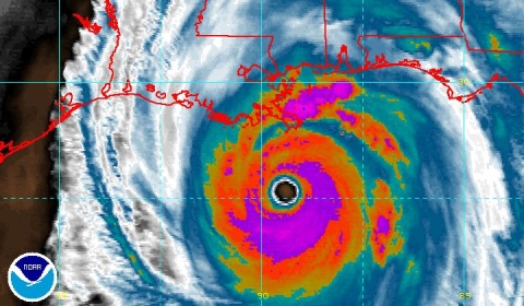 image of hurricane Katrina
