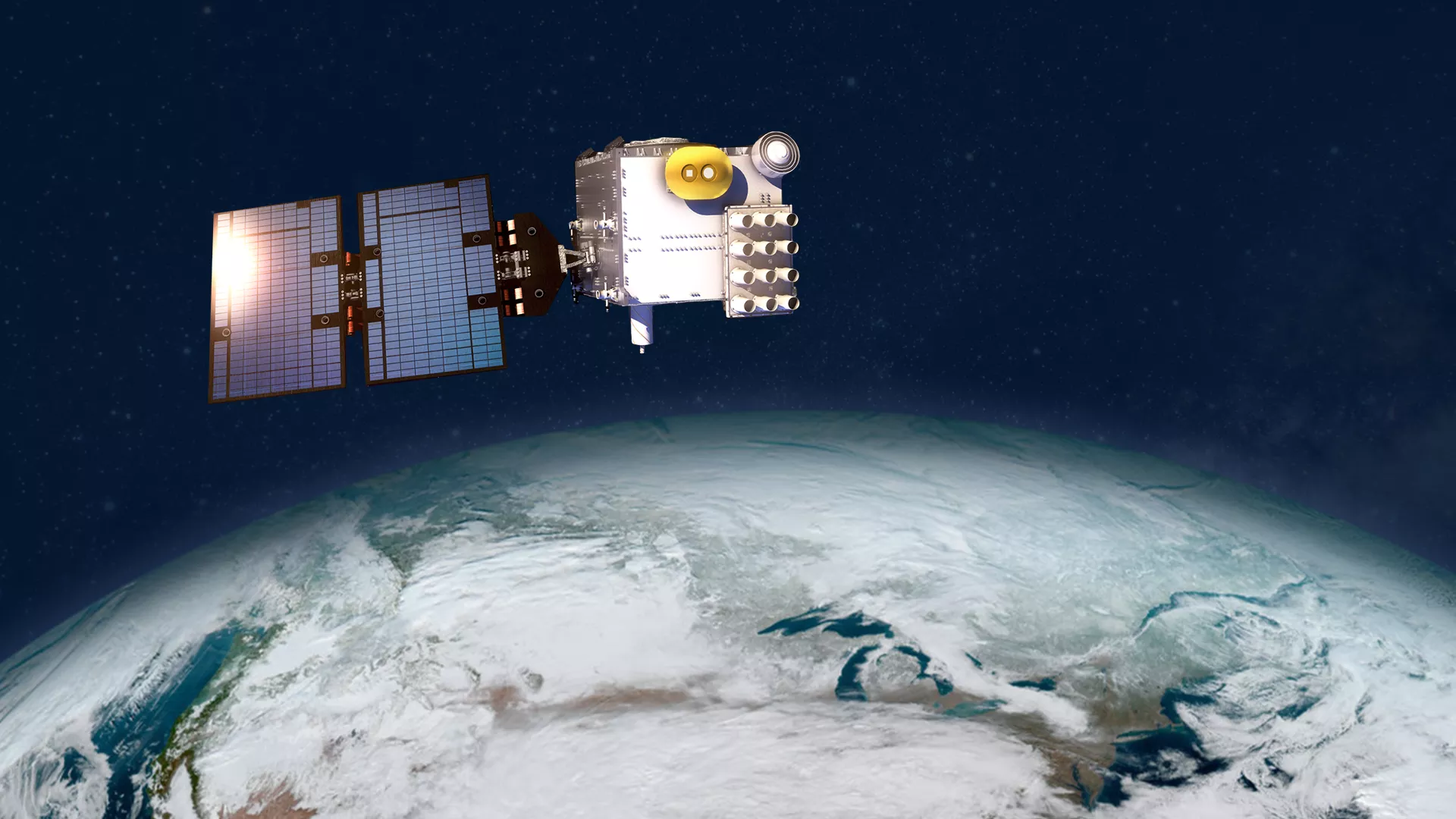 COSMIC satellite orbiting the Earth