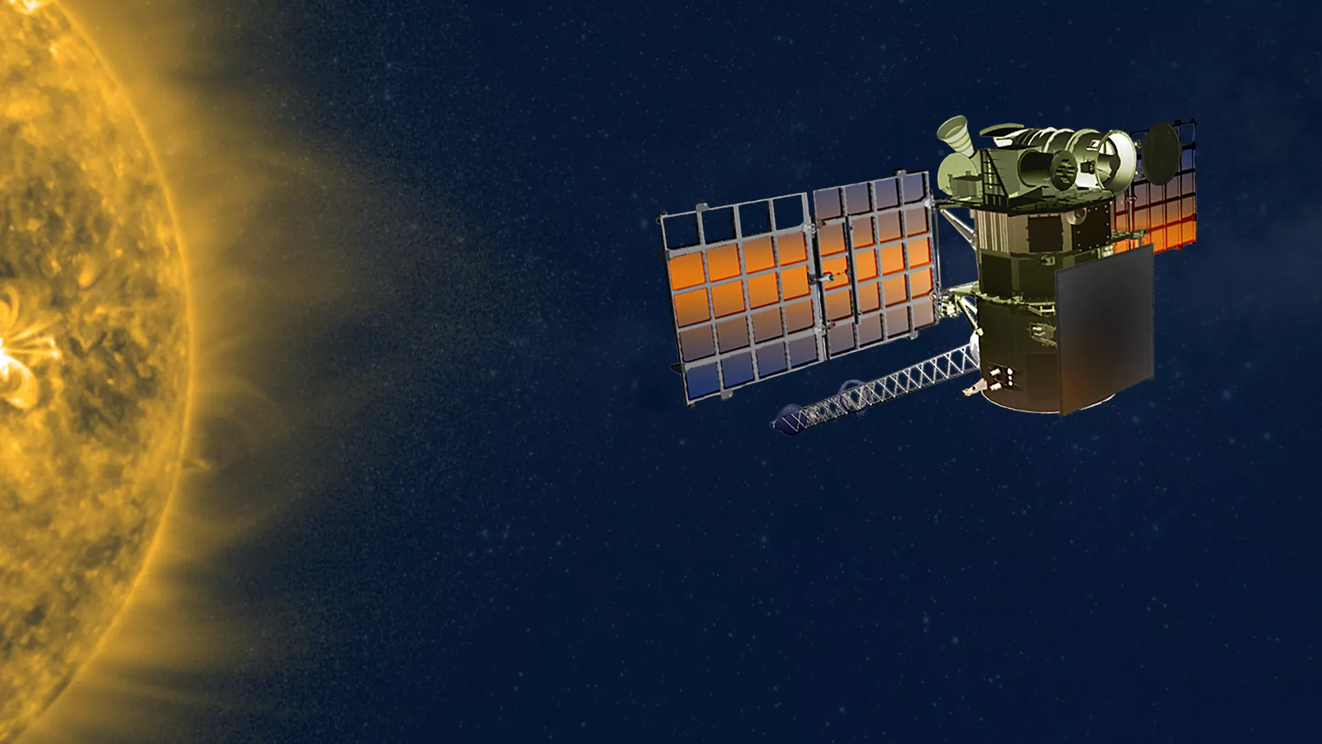 DSCOVR satellite orbiting the sun