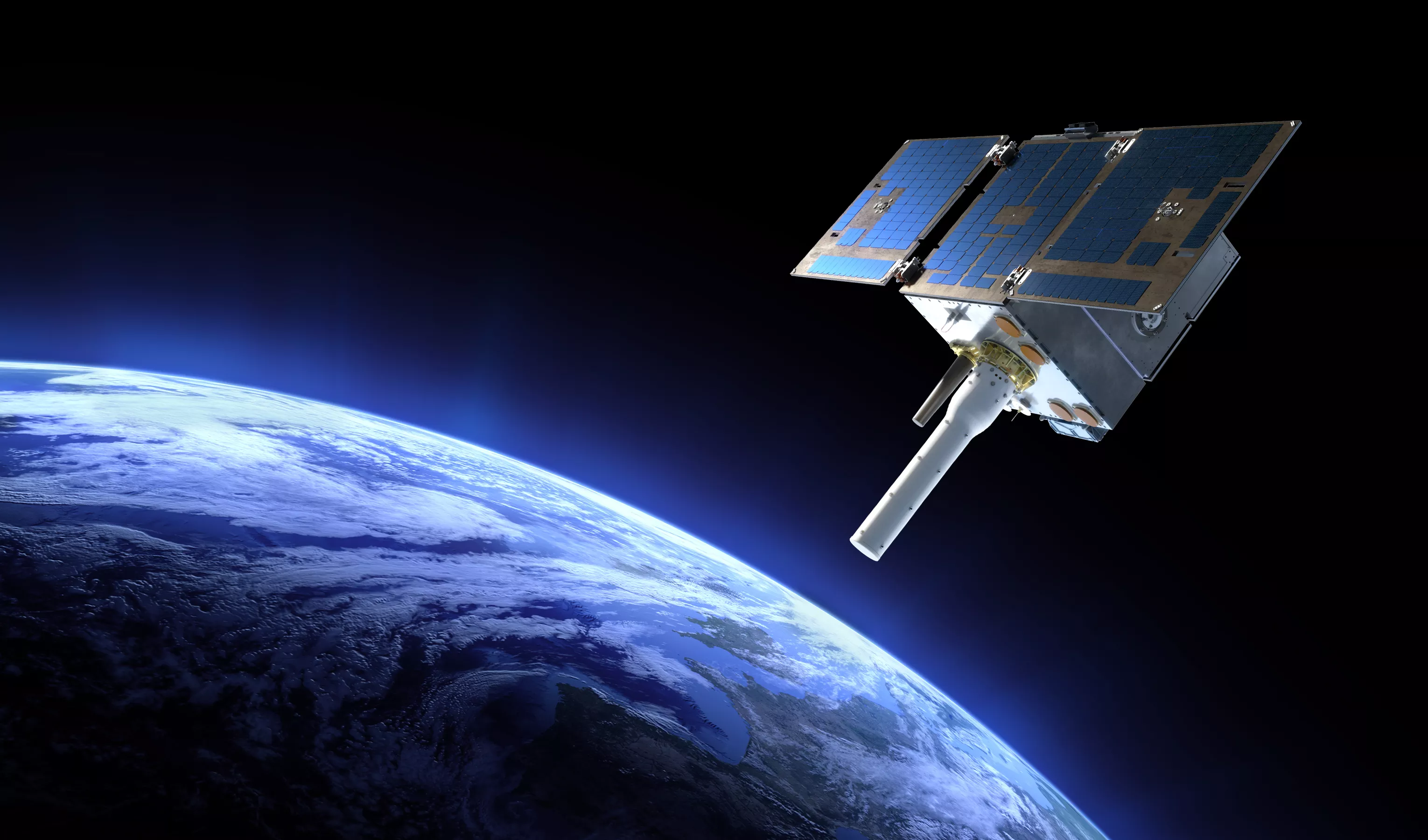 An artist's rendering of the satellite carrying the Argos-4 instrument