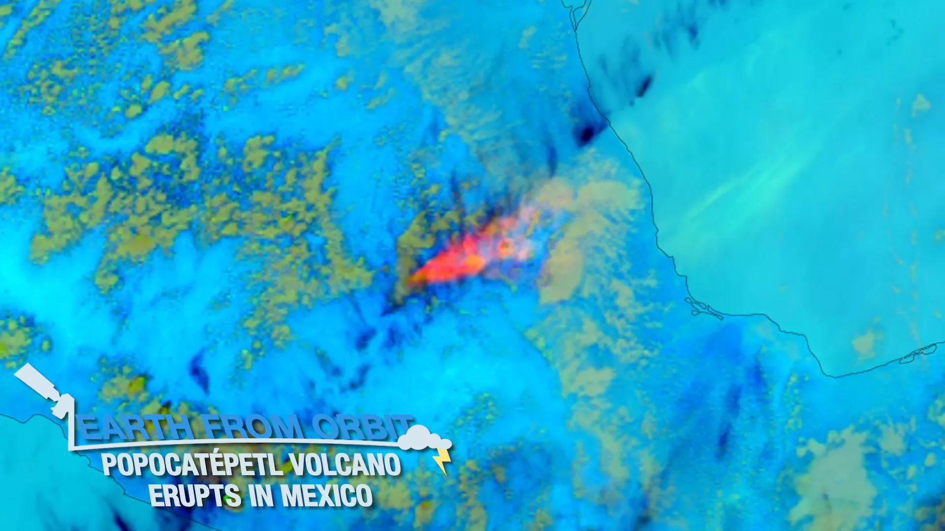 Popocatépetl Volcano Erupts in Mexico