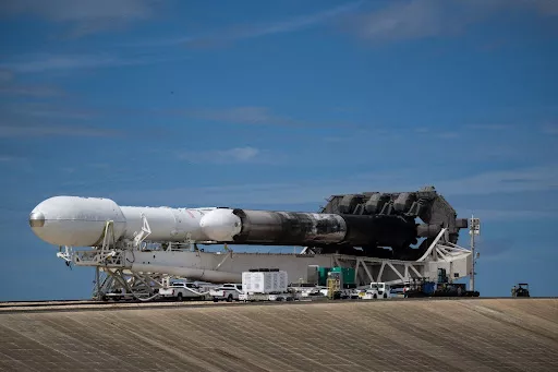 GOES-U rollout will be similar to the NASA Psyche rollout seen above. Photo Credit: NASA