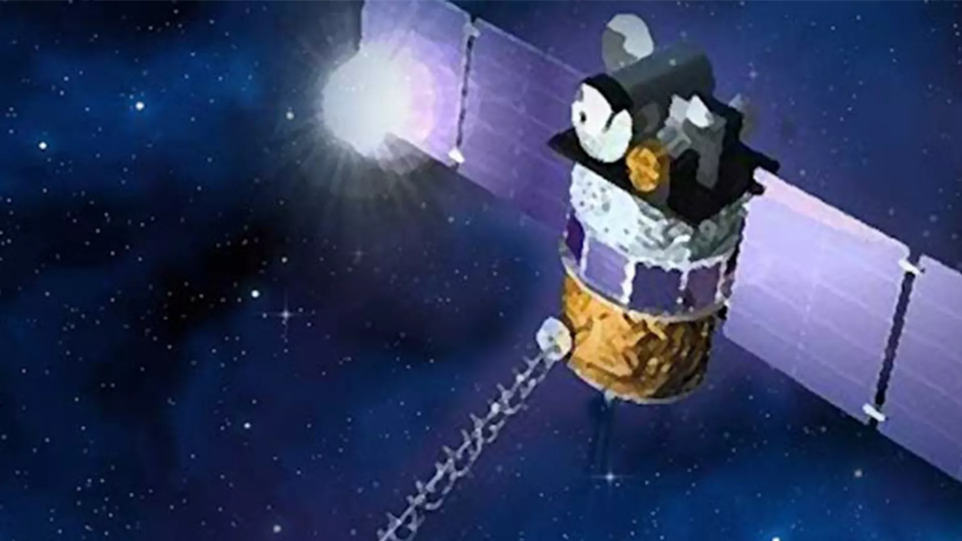 Image of the Discover Satellite in space