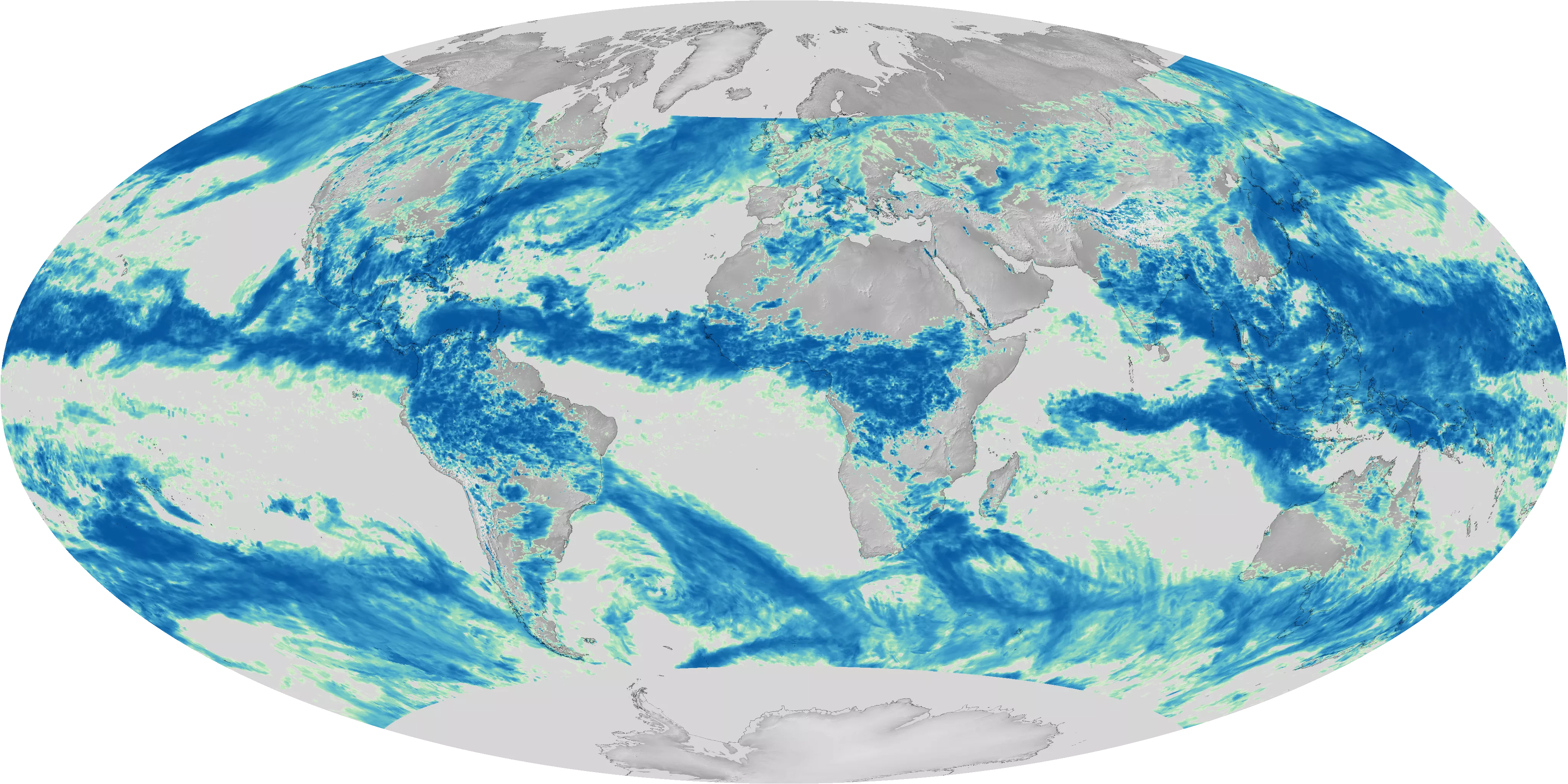 Image of the earth and rain